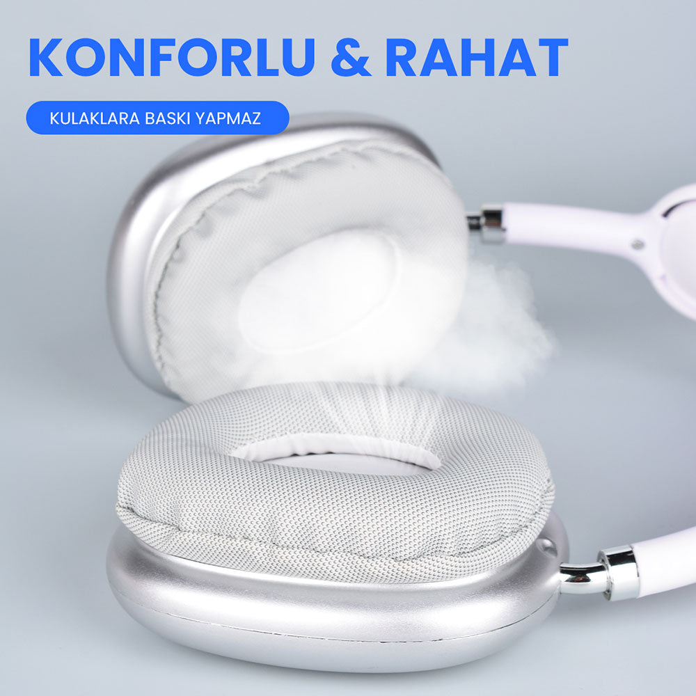 Lapas P10 Hi-Fi Ses Kalitesi Ayarlanabilir ve Katlanabilir Kulak Üstü Bluetooth Kulaklık