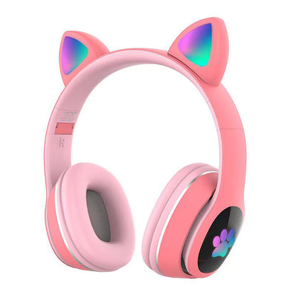 Lapas P40 Kedi Kulaklı Tasarımlı RGB Işıklı Bluetooth Kulaklık