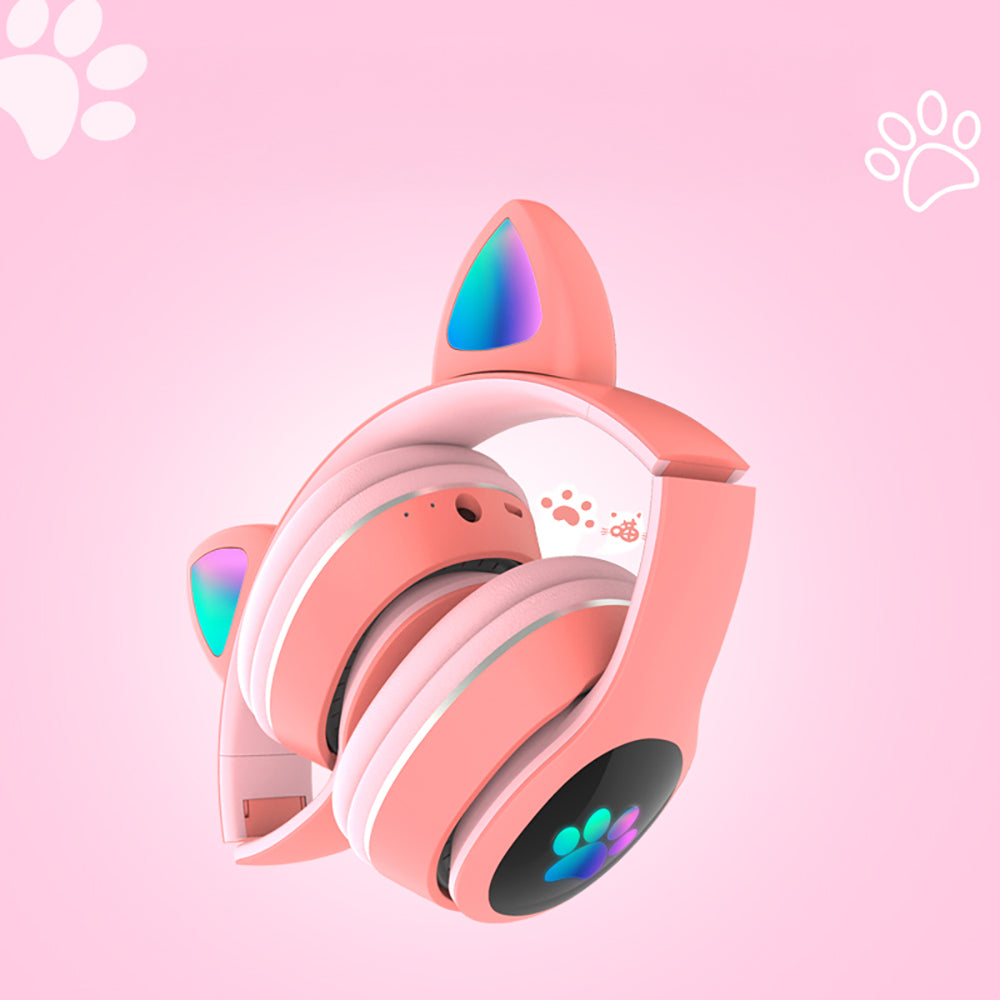 Lapas P40 Kedi Kulaklı Tasarımlı RGB Işıklı Bluetooth Kulaklık