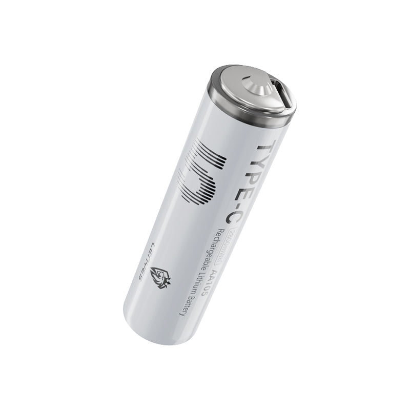 Lenyes AA105 Type-C Şarj Portlu Şarj Edilebilir AA Lityum-ion Pil 2800mWh 1.5V 2 Adet