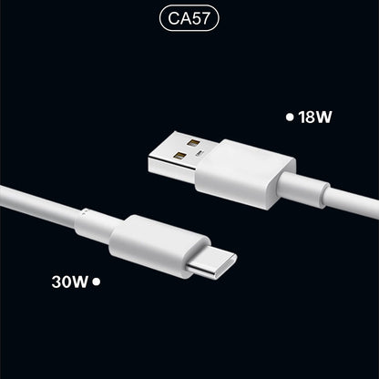 Lenyes CA57 Hızlı Şarj Özellikli Dual Type-C + USB-A Portlu Mini Araç Şarj Aleti 30W
