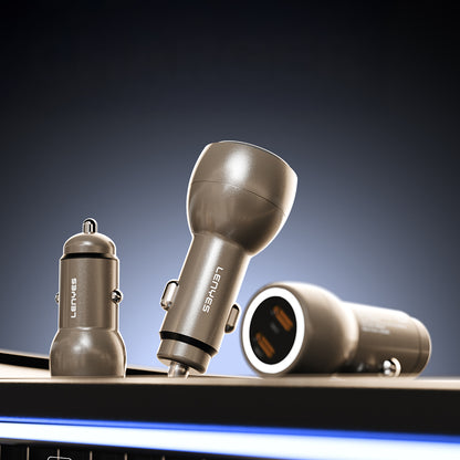 Lenyes CA65 Hızlı Şarj Özellikli Dual Type-C + Type-C Portlu PD Araç Şarj Aleti 60W