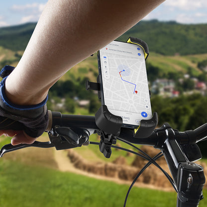 Lenyes CR169 Sarsıntı Önleyici 360 Derece Ayarlanabilir Bisiklet ve Motosiklet Telefon Tutucu