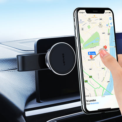 Lenyes CR171 Magnetik M-safe Uyumlu Bükülebilen Eğimi ve Düz Zemin Araç Telefon Tutucu