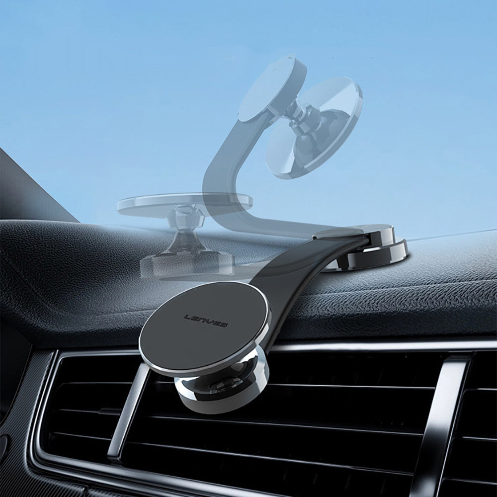 Lenyes CR171 Magnetik M-safe Uyumlu Bükülebilen Eğimi ve Düz Zemin Araç Telefon Tutucu