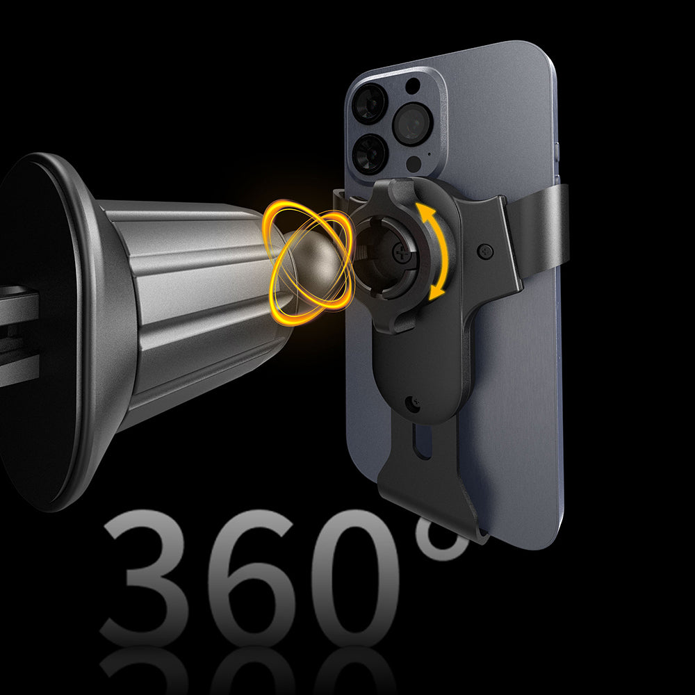 Lenyes CR181 360 Derece Dönebilen Havalandırma Tasarımlı Araç Telefon Tutucu