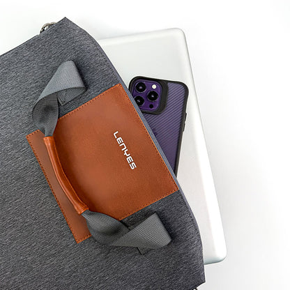 Lenyes LB544 Rambler Serisi Polyester Kumaş 15-16 inç Su Geçirmez Laptop Çantası