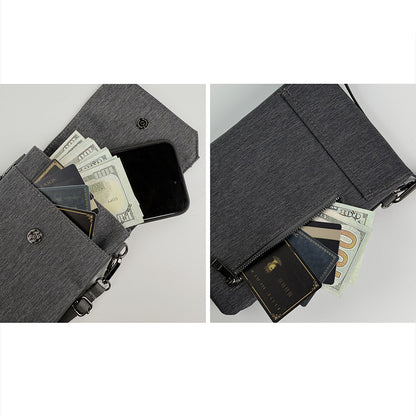 Lenyes LB546 Rambler Serisi Polyester Kumaş Su Geçirmez Mobil Aksesuar Çantası