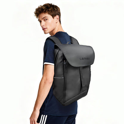 Lenyes LB565 Dreamer Backpack Serisi Su Geçirmez Deri Tasarımlı Omuz Askılı Sırt Çantası