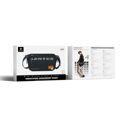 Lenyes LB594 Innovator Crossbody Serisi Manyetik Tokalı 500D Su Geçirmez Kumaşlı Çapraz Vücut Çantası