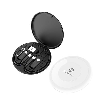 Lenyes LB601 6in1 Type-C to Type-C Kablolu 60W Çevirici Adaptör Seti Standlı Saklama Kutusu