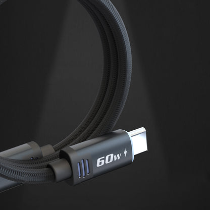 Lenyes LC532 Type-C to Type-C Hızlı Şarj Özellikli Data ve Şarj Kablosu 60W 1M