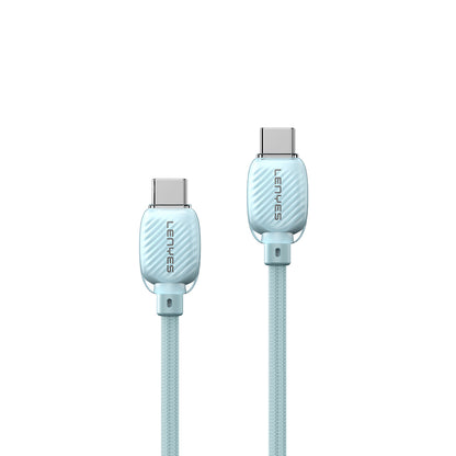 Lenyes LC536 Type-C to Type-C PD Örgü Tasarımlı Hızlı Şarj Özellikli Data ve Şarj Kablosu 60W 1M