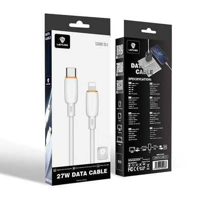 Lenyes LC548-TC-L Type-C to Ligthing Hızlı Şarj Özellikli Data ve Şarj Kablosu 27W 1M