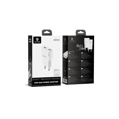 Lenyes LCH15-EU TC-L Type-C to Lightning GaN Teknolojili PD Hızlı Şarj Özellikli Şarj Seti 20W