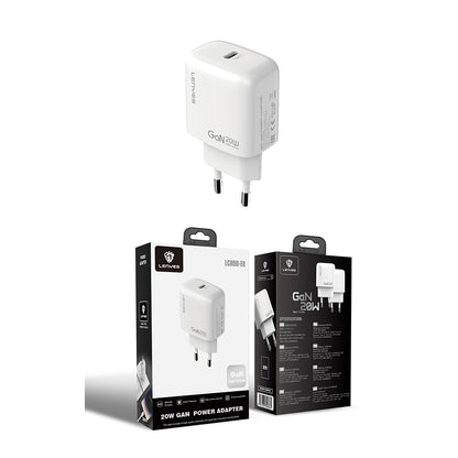 Lenyes LCH90 Type-C GaN Teknolojili PD Hızlı Şarj Özellikli Şarj Başlığı 20W