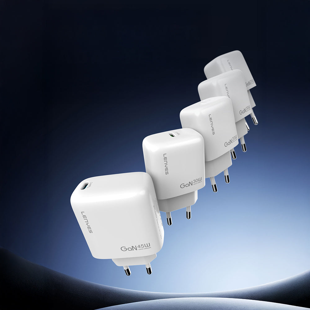 Lenyes LCH92 Type-C GaN Teknolojili PD Hızlı Şarj Özellikli Şarj Başlığı 30W