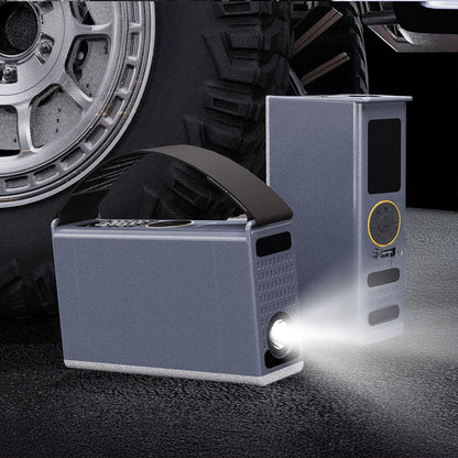 Lenyes LCI205 LED Işıklı Araç Akü Acil Durum Takviye Güç Kaynağı ve Hava Kompresörü 12V 100W 7200mAh
