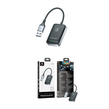 Lenyes LCP03 Android Auto Destekli CarPlay USB Bluetooth 5.0 Wireless Transmitter Adaptör