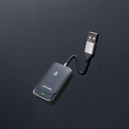 Lenyes LCP03 Android Auto Destekli CarPlay USB Bluetooth 5.0 Wireless Transmitter Adaptör