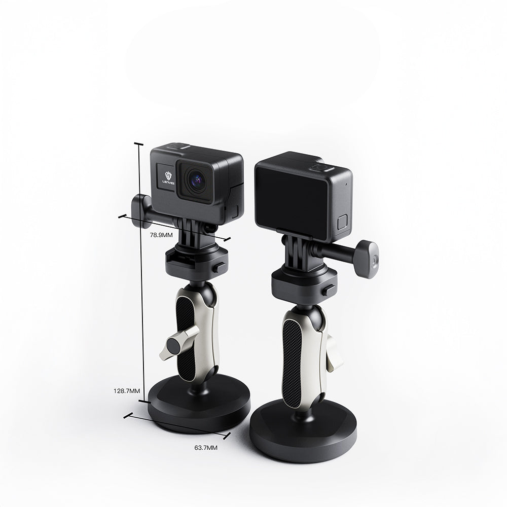 Lenyes LCT105 Teleskopik Vantuzlu Tasarım Aksiyon Kamera Tutucu