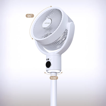 Lenyes LHF10 Dijital LED Göstergeli 5 Kademeli Uzaktan Kumandalı Uzayabilen Gövdeli 10 inç Fan