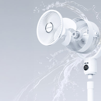 Lenyes LHF10 Dijital LED Göstergeli 5 Kademeli Uzaktan Kumandalı Uzayabilen Gövdeli 10 inç Fan