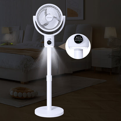 Lenyes LHF10 Dijital LED Göstergeli 5 Kademeli Uzaktan Kumandalı Uzayabilen Gövdeli 10 inç Fan
