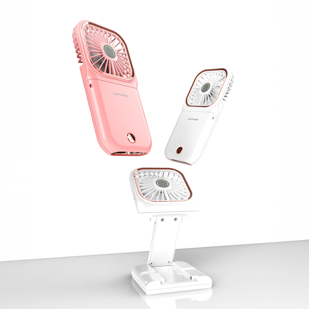 Lenyes LHF13 Powerbank Özellikli Standlı Portatif Soğutucu El Fanı
