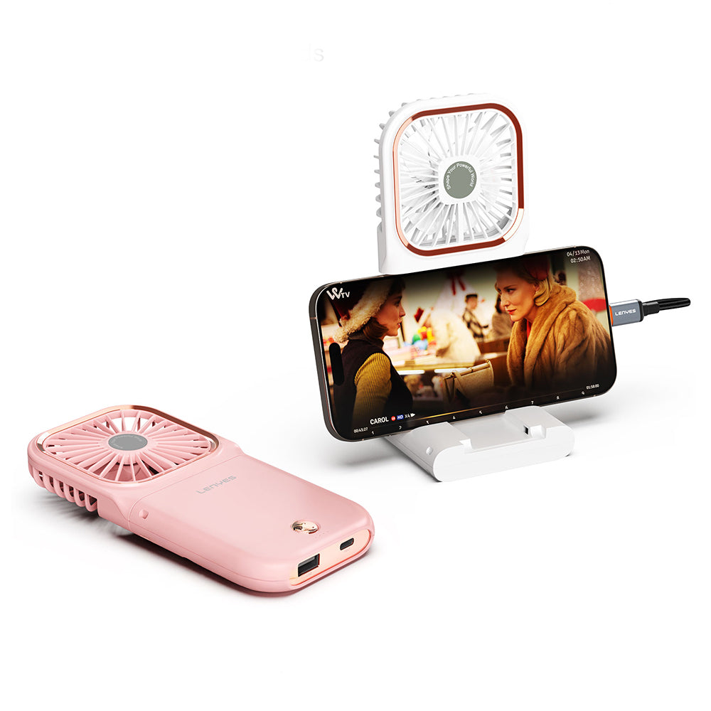 Lenyes LHF13 Powerbank Özellikli Standlı Portatif Soğutucu El Fanı