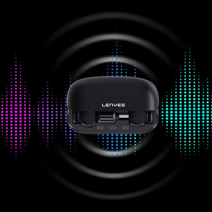 Lenyes LM206 Dijital LED Göstergeli Type-C Portlu Kablosuz Yaka Mikrofonu