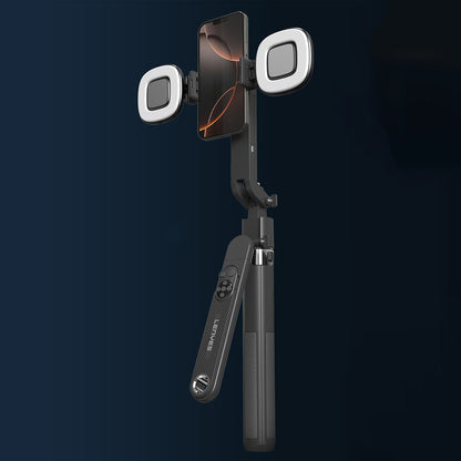 Lenyes LPH108 Canlı Yayın Dolgu Işıklı Kumandalı 360 Derece Dönebilen Selfie Çubuğu ve Tripod