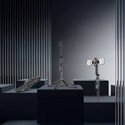 Lenyes LPH119 Yapay Zeka Destekli Dolgu Işıklı Kumandalı 360 Derece Dönebilen Selfie Çubuğu ve Tripod