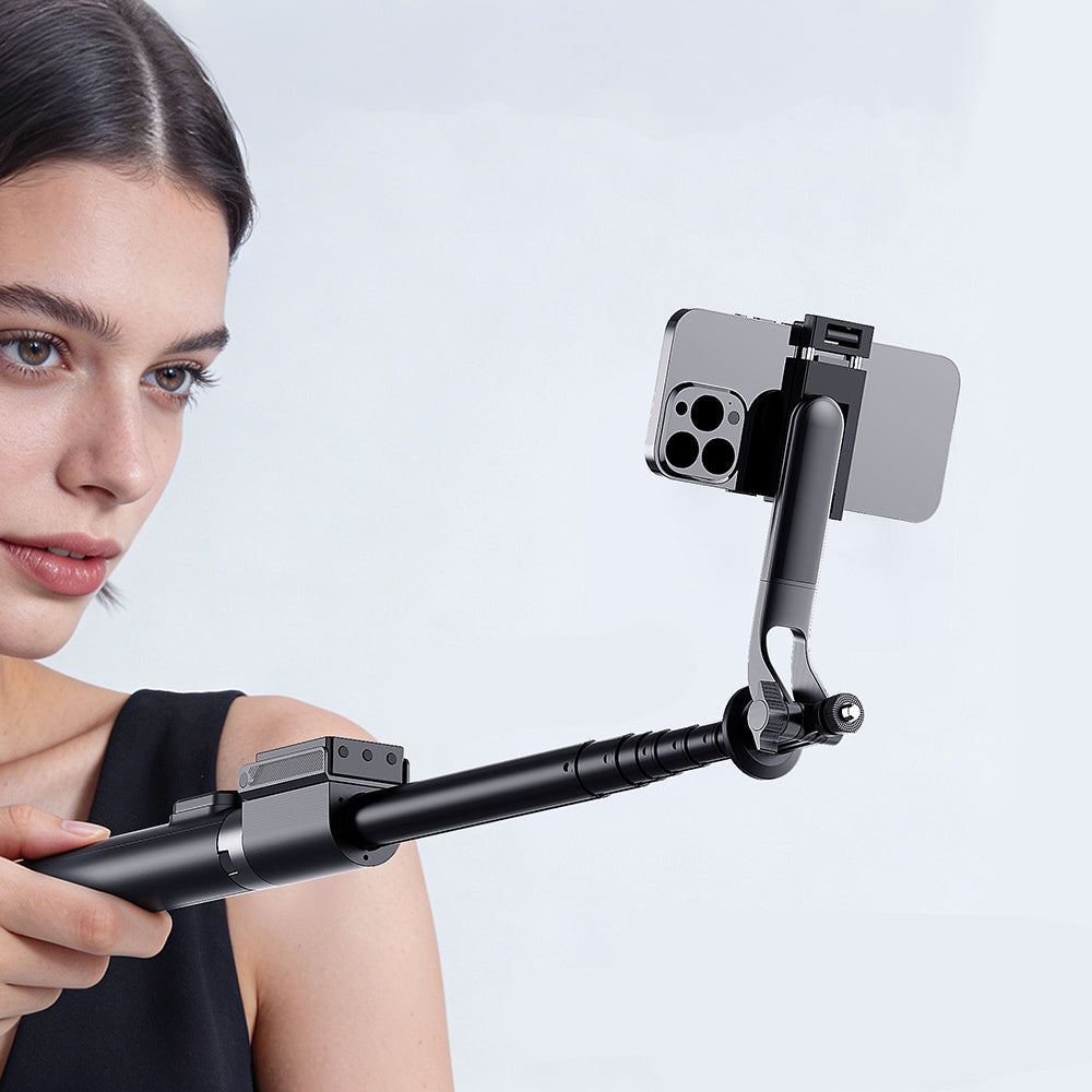 Lenyes LPH120 Uzaktan Kumandalı Çok Fonksiyonlu Sabitleyici Ekranlı Tripod ve Selfie Çubuğu