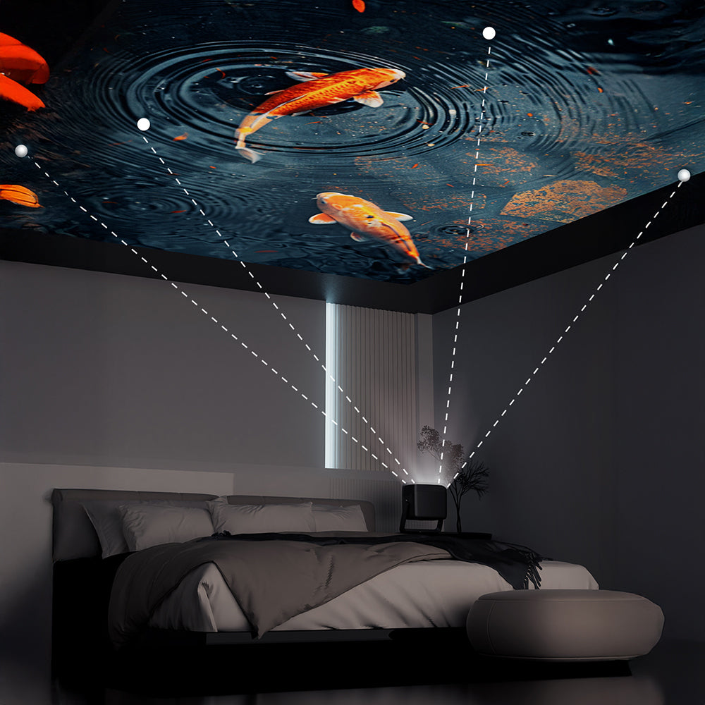 Lenyes LPR02 4.45” LCD 360 Derece Dönebilen Otomatik Netleme Özellikli Projektör Yansıtma Cihazı