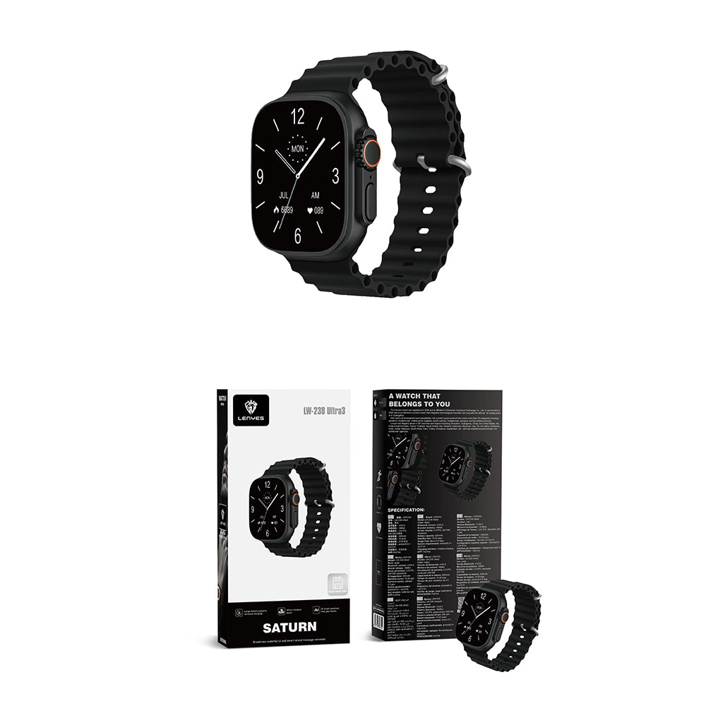 Lenyes LW-238 Ultra3 Saturn Serisi iOS ve Android Uyumlu Akıllı Saat