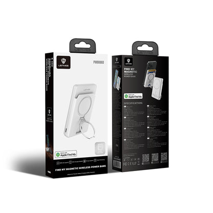 Lenyes PW0006D PD 20W Hızlı Şarj Özellikli Kartlıklı Standlı Wireless Powerbank 15W 5000mAh