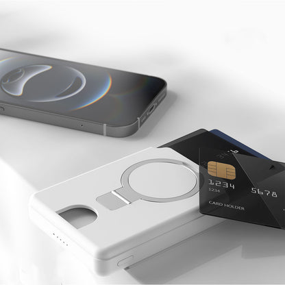 Lenyes PW0006D PD 20W Hızlı Şarj Özellikli Kartlıklı Standlı Wireless Powerbank 15W 5000mAh