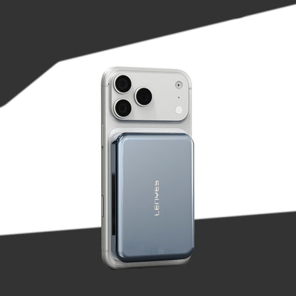 Lenyes PW0011D Ultra İnce LED Göstergeli Wireless Powerbank 15W 5000mAh