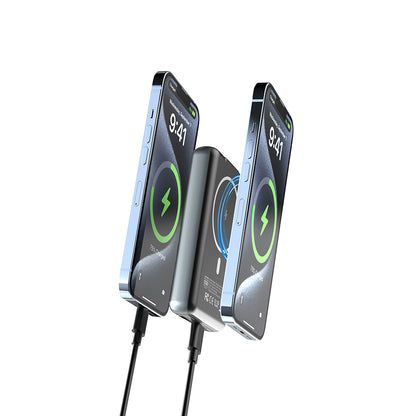 Lenyes PW1001D PD 22.5W Hızlı Şarj Özellikli Standlı Wireless Powerbank 15W 10000mAh