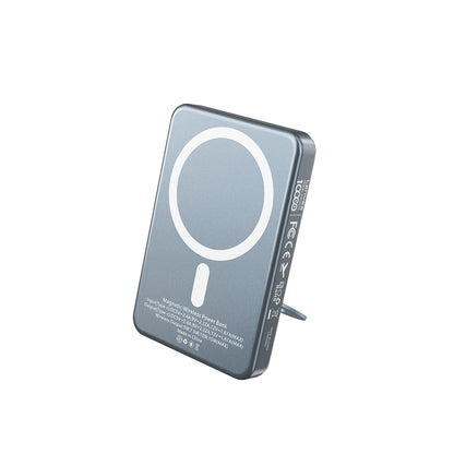 Lenyes PW1007D 20W Dijital LED Ekranlı Yüzük Standlı Wireless Powerbank 15W 10000mAh