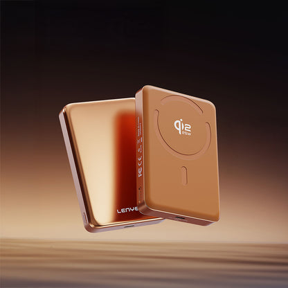Lenyes PW1018D 35W Dijital LED Göstergeli Qi2 Teknolojili Wireless Powerbank 25W 10000mAh