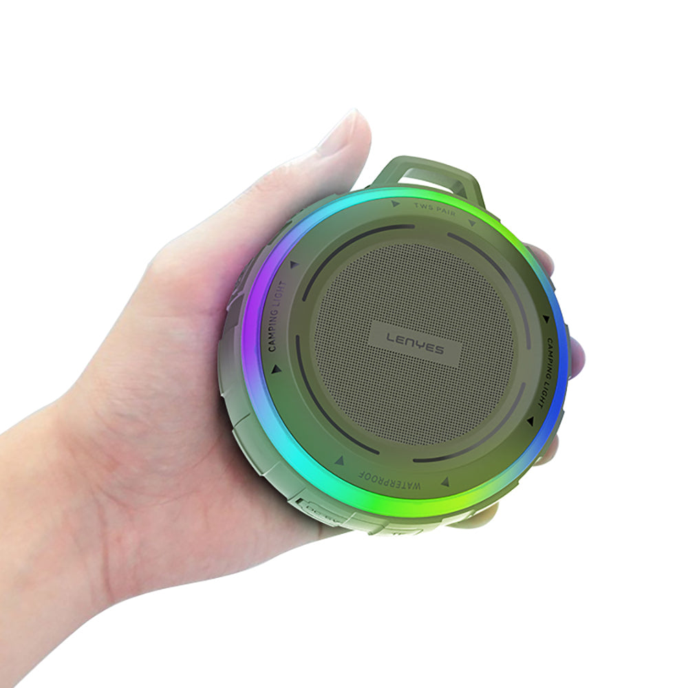 Lenyes S223 RGB Işıklı Askı Aparatlı Mini Bluetooth Speaker Hoparlör v5.3