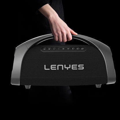 Lenyes S873 RGB Işıklı Taşınabilir Kumandalı&Mikrofonlu TWS Bluetooth Speaker Hoparlör v5.3