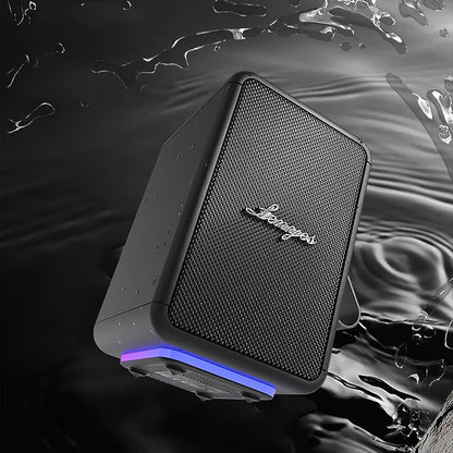 Lenyes S874 Su Geçirmez Özellikli RGB Işıklı Askılı Taşınabilir TWS Bluetooth Hoparlör v5.3