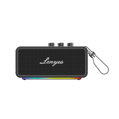 Lenyes S876 Supreme Serisi RGB Işıklı Taşınabilir Su Geçirmez TWS Bluetooth Hoparlör v5.3 45W