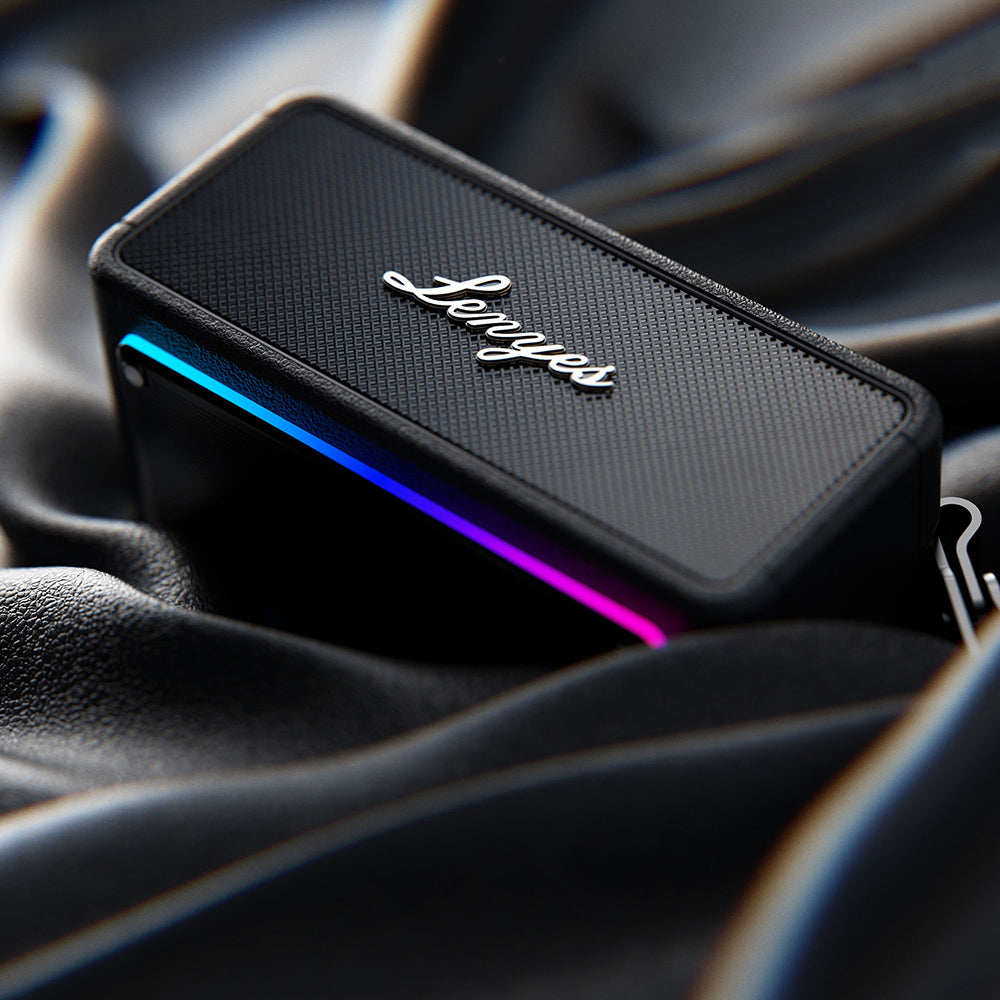 Lenyes S876 Supreme Serisi RGB Işıklı Taşınabilir Su Geçirmez TWS Bluetooth Hoparlör v5.3 45W