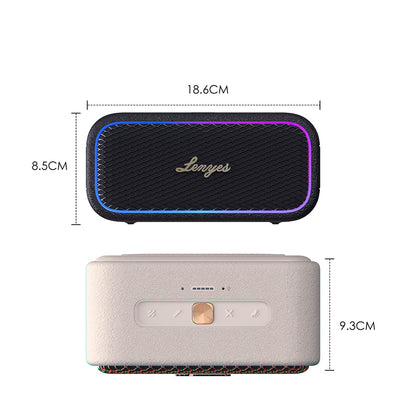 Lenyes S891 RGB Işıklı Taşınabilir Su Geçirmez OTG-TWS Bluetooth Hoparlör v5.3 80W
