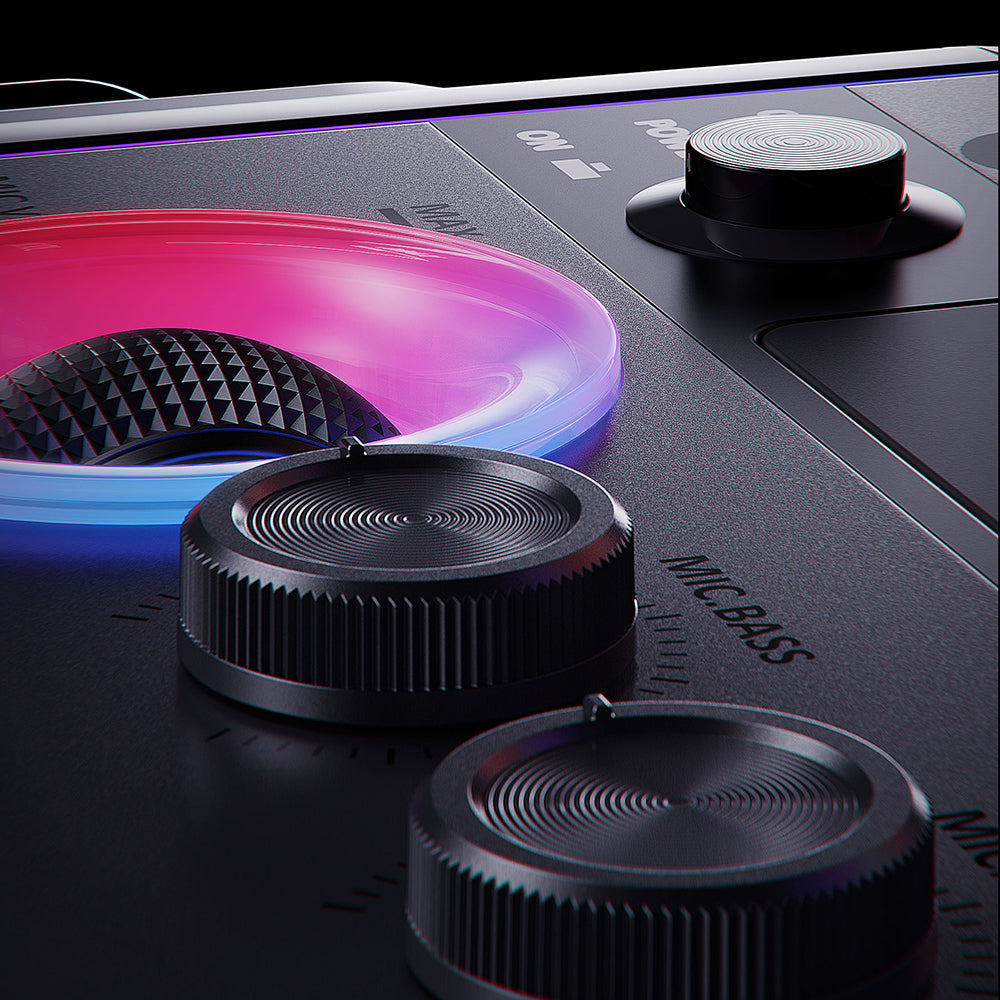Lenyes S892 RGB Işıklı Mikrofonlu Dokunmatik Ekranlı Taşınabilir TWS Bluetooth Speaker Hoparlör v5.3 300W