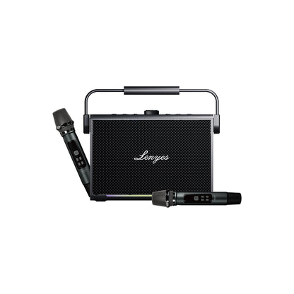 Lenyes Titan 2 Serisi RGB Işıklı Çİft Mikrofonlu Taşınabilir TWS Bluetooth Speaker Hoparlör v5.3 5000mAh